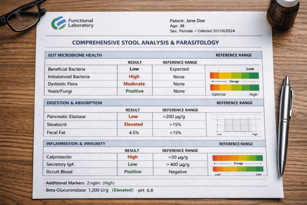 Functional labs results
